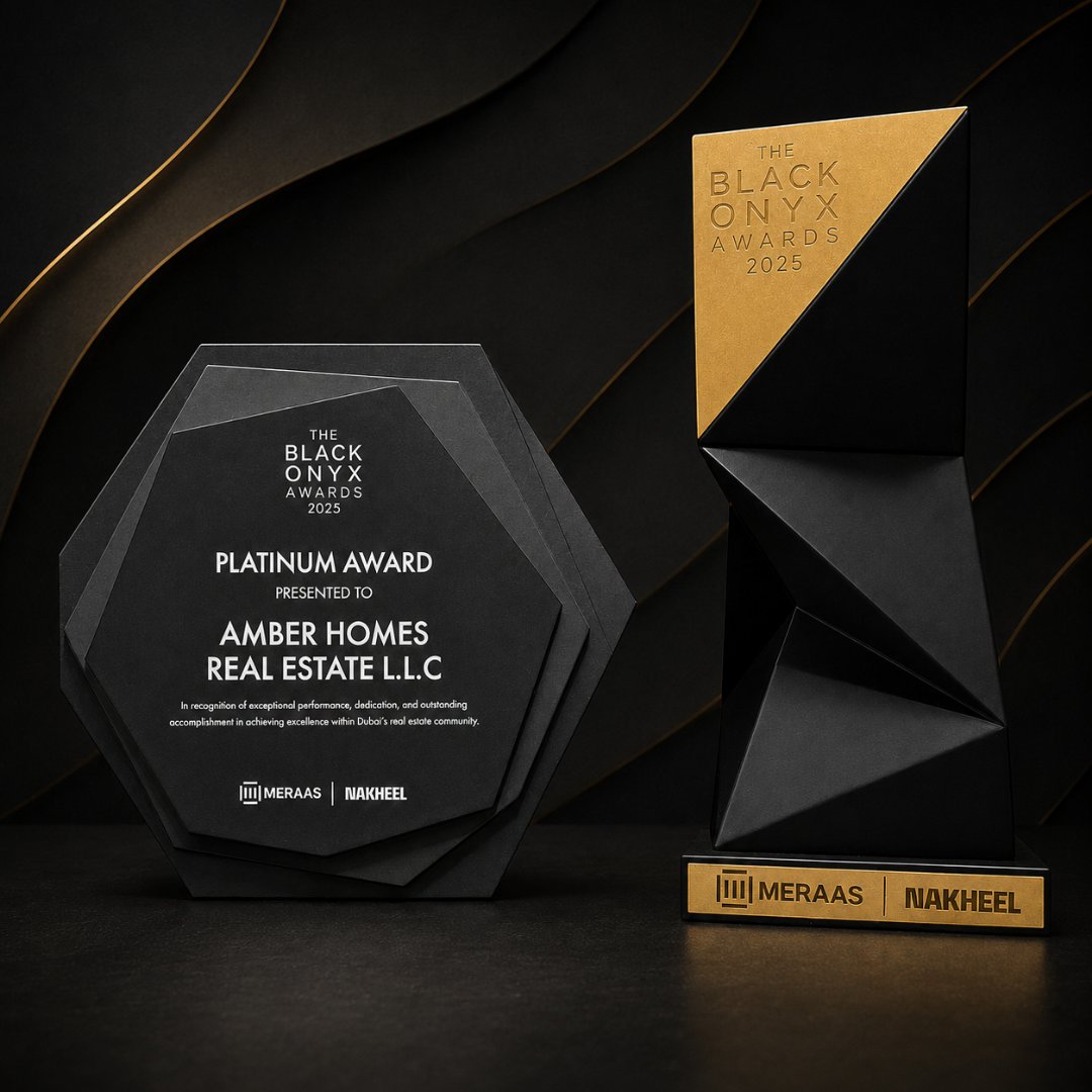 Saad Waqas — Top Platinum Sales Agency 2025 award, Amber Homes Real Estate, Meraas, Nakheel & Dubai Holding, The Black Onyx Awards Dubai