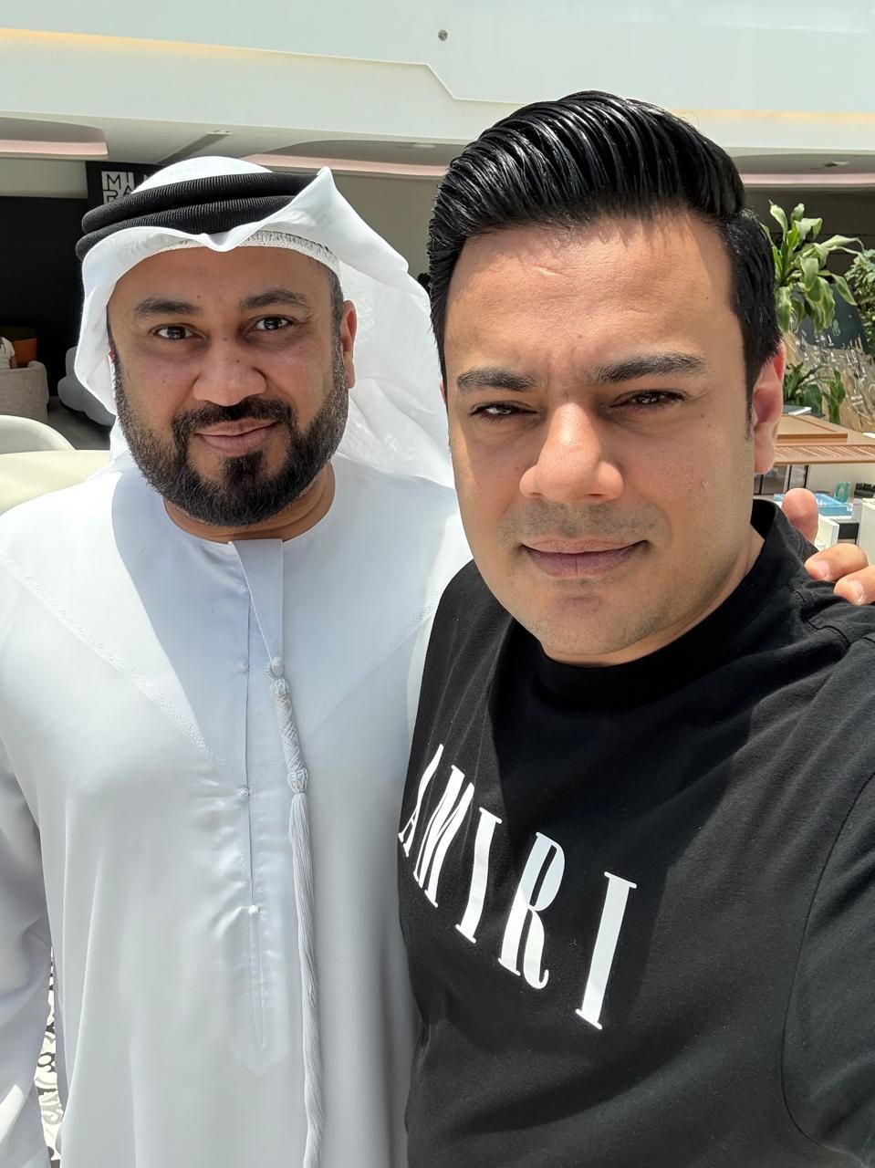 Saad Waqas with Marwan Al Kindi, CEO of Lighthouse Properties, in Dubai